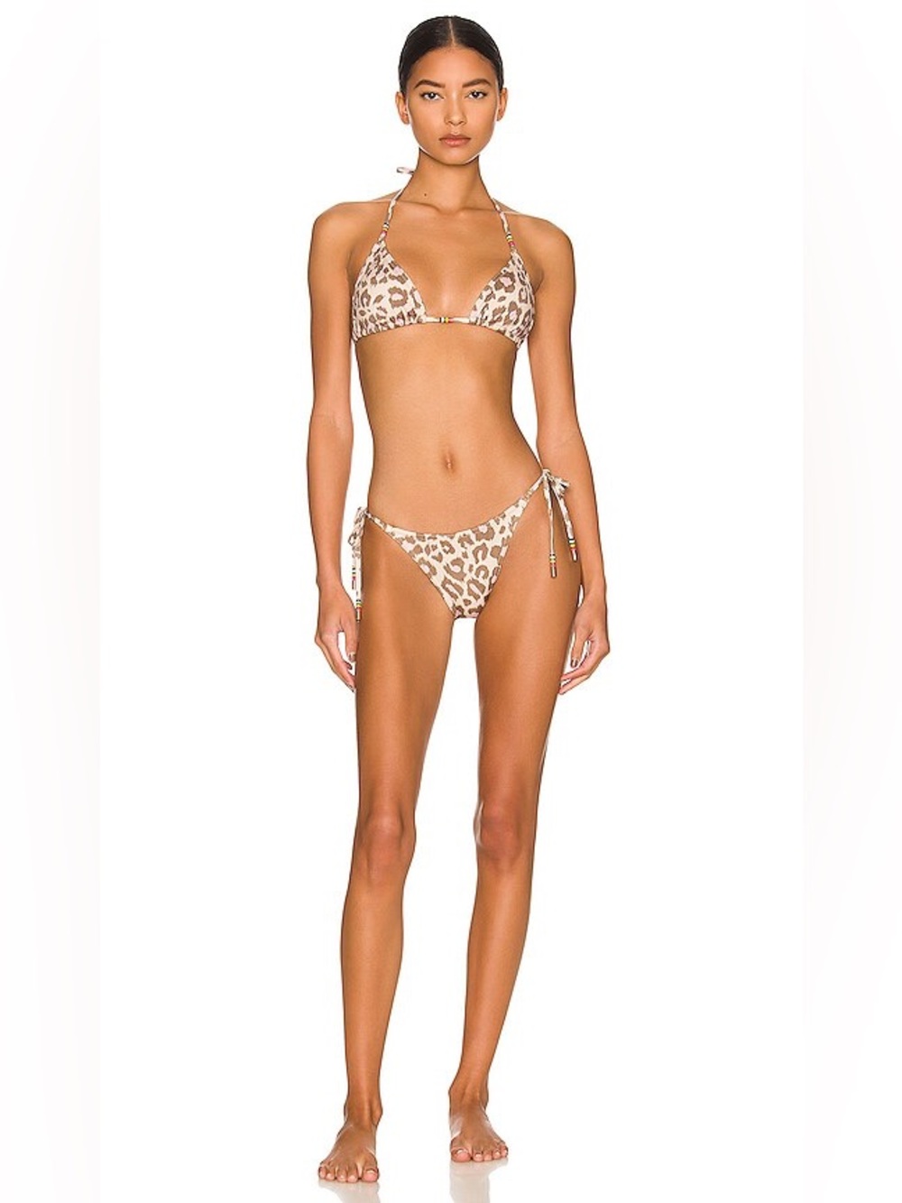 NWT Zimmermann Jude Leopard Print Tie-Side Triangle set
Au size 1 US sz 4-6